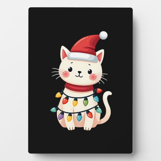 猫のクリスマスツリー クリスマス (4) フォトプラーク (正面)