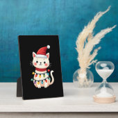 猫のクリスマスツリー クリスマス (4) フォトプラーク (側面)