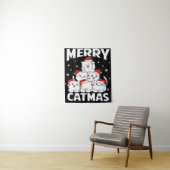 猫のクリスマスツリー タペストリー (インサイチュ)