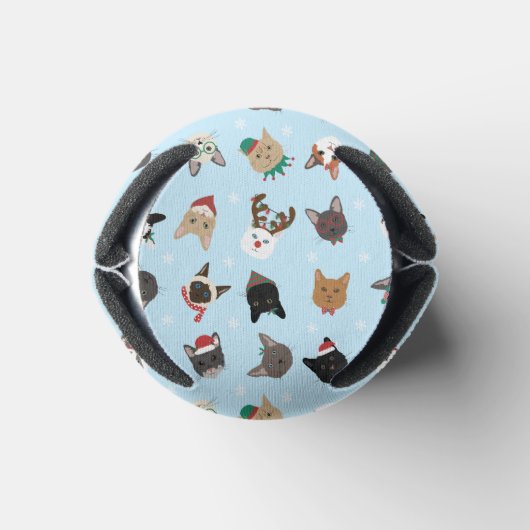 猫のクリスマスパターン 缶クーラー (ボトム)