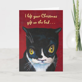 猫のクリスマスプレゼント シーズンカード