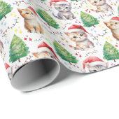 猫のクリスマス包装紙 ラッピングペーパー (ロールコーナー)