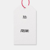 猫のクリスマス ギフトタグ (裏面)