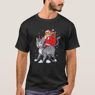 猫のクリスマス サンタ カティコーン ユニコーン メオウィー キャットマス Tシャツ