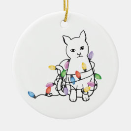 猫のクリスマス  セラミックオーナメント