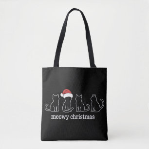 猫のクリスマス ニャンニャン キャット サンタ クリスマス キテイ トートバッグ