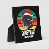 猫のクリスマス フォトプラーク (正面)