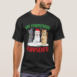 猫のクリスマス・ホリデーシーズン・サンタクロース・Xmas Tシャツ