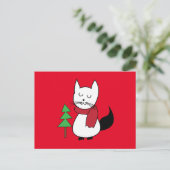 猫のクリスマス ポストカード (スタンド正面)