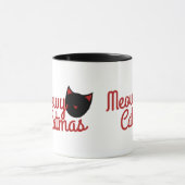 猫のクリスマス マグカップ (中央)