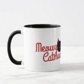 猫のクリスマス マグカップ (左)