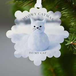 猫のクリスマス メリーキャットマス オーナメント カード