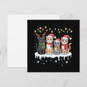 猫のクリスマス ライトS サンタ クリスマス 猫好き (正面/裏面)