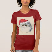 猫のクリスマス Tシャツ (正面)