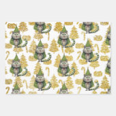 猫のクリスマスfor猫好き ラッピングペーパーシート (正面)