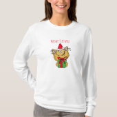猫のクリスマスTシャツ メオウィー 可愛い猫 Tシャツ (正面)