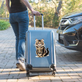 猫のクローズアップポートレート シール (スーツケースインサイチュ)