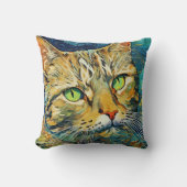 猫のコケ クッション (正面)