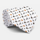 猫のコマンド イラスト入りおふざけトレーニングチャート ネクタイ (ロール)