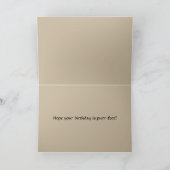 猫のコラージュのバースデー・カード カード (内部)