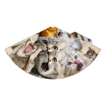 猫のコラージュ パーティーハット