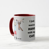 猫のコーヒつるーマグを食べたい マグカップ (正面左)