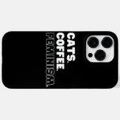 猫のコーヒーフェミニズム Case-Mate iPhoneケース (裏面 (横))