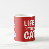 猫のコーヒーマグの方が暮らしやすい コーヒーマグカップ (中央)