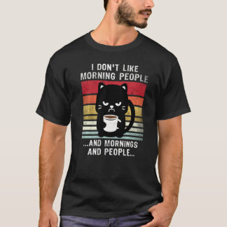 猫のコーヒーモーニング 人々 猫 7 Tシャツ