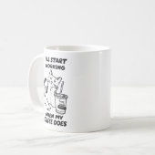 猫のコーヒー同僚 オフィス コーヒーマグカップ (正面左)