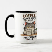猫のコーヒー マグカップ (左)