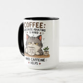猫のコーヒー マグカップ (正面左)
