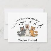 猫のコーラス 招待状 (正面)