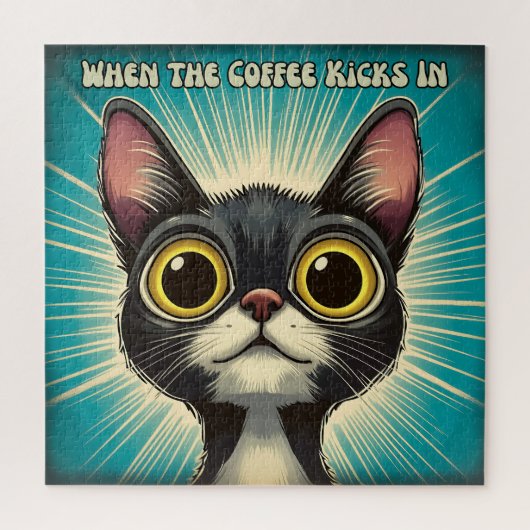 猫のコ蹴ーヒー ジグソーパズル (縦)