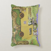 猫のサファリ アクセントクッション (正面(垂直))