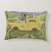 猫のサファリ アクセントクッション (裏面)