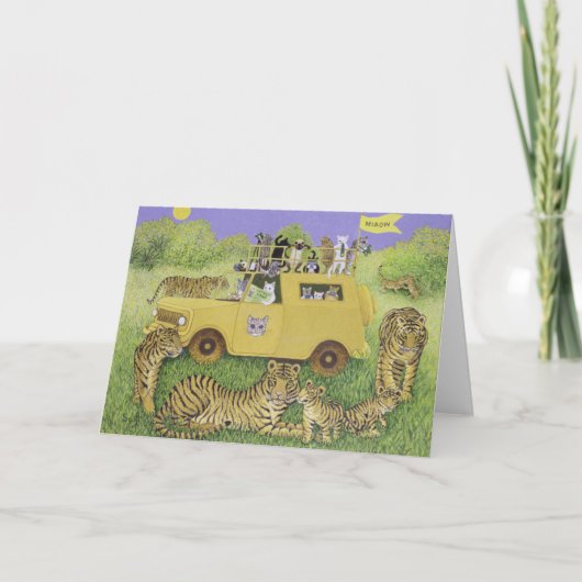 猫のサファリ シーズンカード (正面)