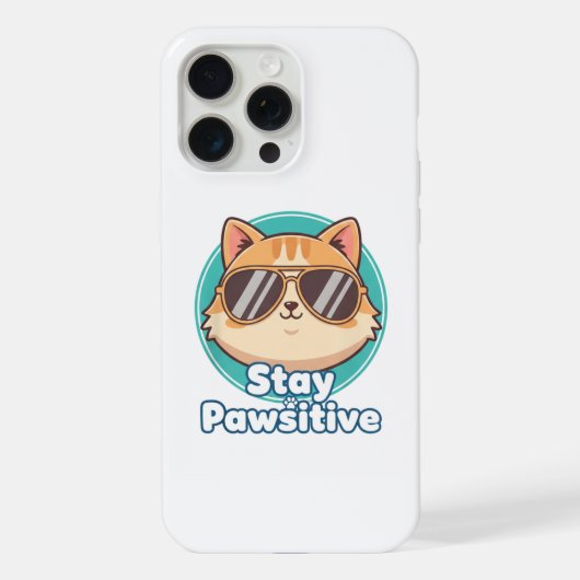 猫のサングラス iPhone 15 pro max カバー (裏面)