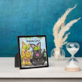 猫のシェアディ間抜けーとティグ フォトプラーク (インサイチュ)