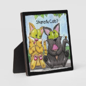 猫のシェアディ間抜けーとティグ フォトプラーク (正面)