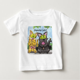 猫のシェアディ間抜けーとティグ ベビーTシャツ