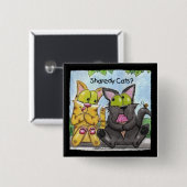 猫のシェアディ間抜けーとティグ 缶バッジ (正面&裏面)