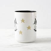 猫のシャムの皇族 ツートーンマグカップ (中央)