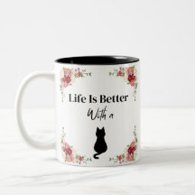 猫のシルエットで人生はフローラ