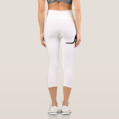 猫のシルエットと猫エレガントの不思議 カプリレギンス (裏面)