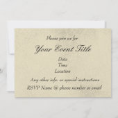 猫のシルエットのフランスのなシャンデリアの大人のパーティー 招待状 (裏面)