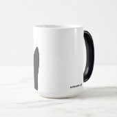 猫のシルエットの変形させるマグ モーフィングマグカップ (正面右)