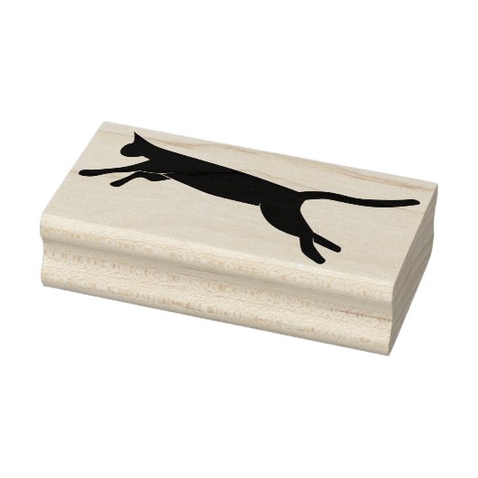 猫のシルエットアートスタンプ ラバースタンプ (スタンプ)