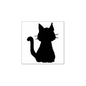 猫のシルエットスタンプ ラバースタンプ (インプリント)