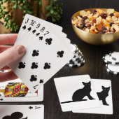 猫のシルエットトランプ トランプ (インサイチュ)